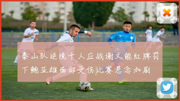 泰山队逆境十人应战谢文能红牌罚下鲍亚雄面部受伤比赛悬念加剧